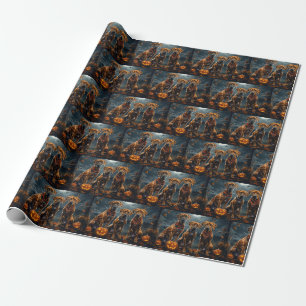 Rhodesian Ridgeback Halloween Gruselig Geschenkpapier