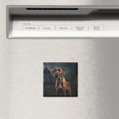 Rhodesian Ridgeback Halloween Gruselig Magnet (In Situ (Geschirrspüler))