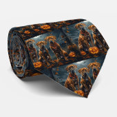 Rhodesian Ridgeback Halloween Spooky Krawatte (Gerollt)