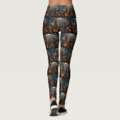 Rhodesian Ridgeback Halloween Spooky Leggings (Rückseite)