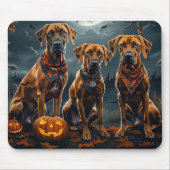Rhodesian Ridgeback Halloween Spooky Mousepad (Vorne)