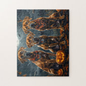 Rhodesian Ridgeback Halloween Spooky Puzzle (Vertikal)