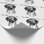 Rhodesian Ridgeback Happy Face Geschenkpapier (Ecke)