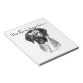 Rhodesian Ridgeback Happy Face Notizblock (angewinkelt)