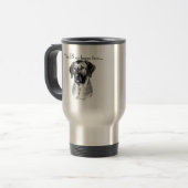 Rhodesian Ridgeback Happy Face Reisebecher (Vorderseite Links)