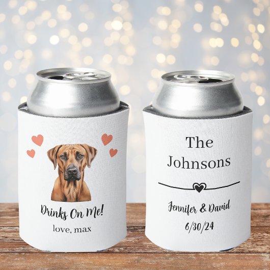 Rhodesian Ridgeback Haustier Wedding Can Cooler Dosenkühler