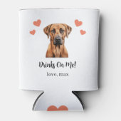 Rhodesian Ridgeback Haustier Wedding Can Cooler Dosenkühler (Vorderseite)