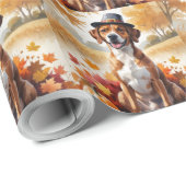 Rhodesian Ridgeback Herbst Erntedank Art Geschenkpapier (Rolleneckpunkt)