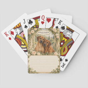 Rhodesian Ridgeback Hochzeitsgästebuch Kartenspiel Spielkarten