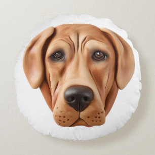 Rhodesian Ridgeback Hund 3D inspiriert Rundes Kissen
