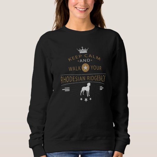 Rhodesian-Ridgeback-Hund  8 Sweatshirt (Vorderseite)