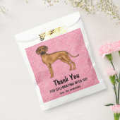 Rhodesian Ridgeback Hund auf rosa Herzen Vielen Da Geschenktütchen (Versiegelt)