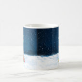 Rhodesian Ridgeback Hund in Schnee Weihnachtsgesch Kaffeetasse (Mittel)