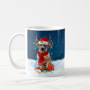 Rhodesian Ridgeback Hund in Schnee Weihnachtsgesch Kaffeetasse