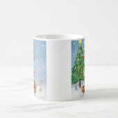 Rhodesian Ridgeback Hund in Schnee Weihnachtsgesch Kaffeetasse (Mittel)