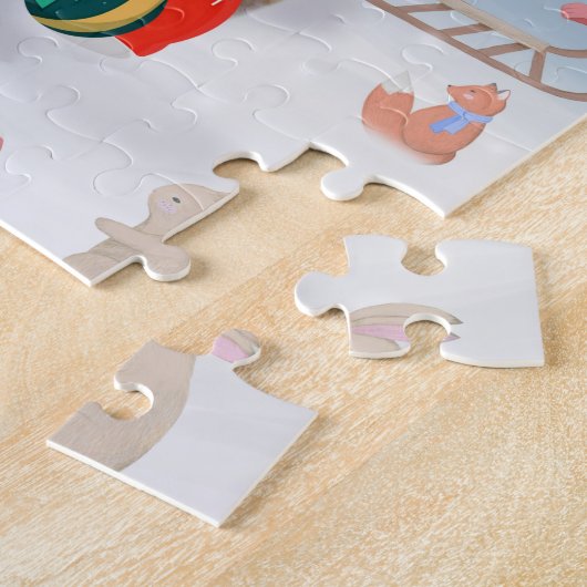 Rhodesian Ridgeback Hund in Schnee Weihnachtsgesch Puzzle (Seite)