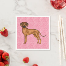 Rhodesian Ridgeback Hund Liebe Herzmuster Rosa