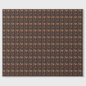 Rhodesian Ridgeback Hund mit Weihnachtsgeschenken Geschenkpapier (Flach)