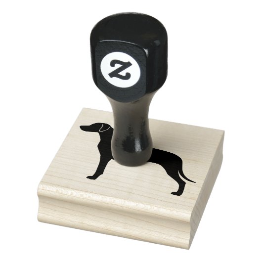 Rhodesian Ridgeback Hunde Silhouette Gummistempel (Stempel)