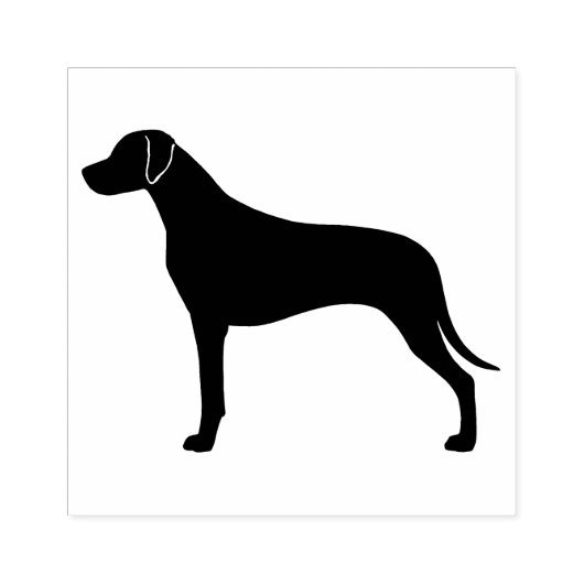 Rhodesian Ridgeback Hunde Silhouette Gummistempel (Prägung)