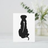 Rhodesian Ridgeback Hunde Spinne Postkarte (Stehend Vorderseite)