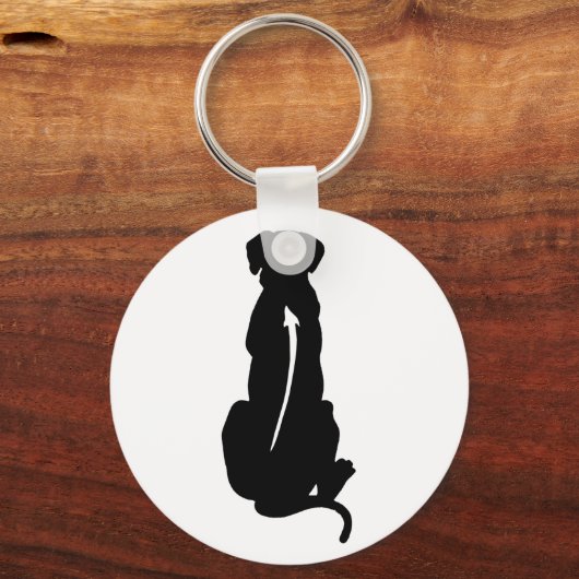 Rhodesian Ridgeback Hunde Spinne Schlüsselanhänger (Vorderseite)