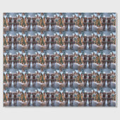 Rhodesian Ridgeback Hunde Weihnachten Schnee Urlau Geschenkpapier (Flach)
