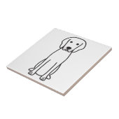 Rhodesian Ridgeback HundeCartoon Fliese (Seite)