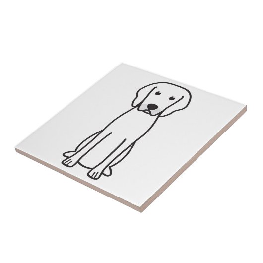 Rhodesian Ridgeback HundeCartoon Fliese (Seite)