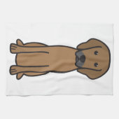 Rhodesian Ridgeback HundeCartoon Geschirrtuch (Horizontal)