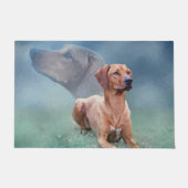 Rhodesian Ridgeback Hundecollage Fußmatte (Vorderseite)