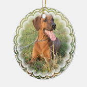 Rhodesian Ridgeback Hundeverzierung Keramikornament (Links)