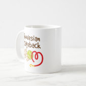 Rhodesian Ridgeback Hundezucht-Mama-Geschenk Kaffeetasse (Vorderseite Links)