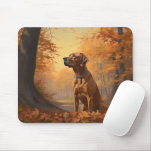 Rhodesian Ridgeback im Herbstfall Inspiriert Mousepad