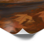 Rhodesian Ridgeback im Herbstfall Inspiriert Poster (Ecke)