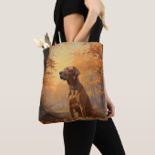 Rhodesian Ridgeback im Herbstfall Inspiriert Tasche (Von Nahem)