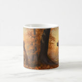 Rhodesian Ridgeback im Herbstlaubfall inspiriert Kaffeetasse (Mittel)