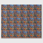 Rhodesian Ridgeback in Halloween-Kostümen Geschenkpapier (Flach)