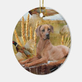 Rhodesian Ridgeback jagt Verzierung Keramikornament (Links)