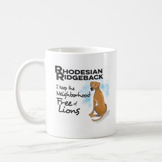Rhodesian Ridgeback Kaffee-Tasse Kaffeetasse (Links)
