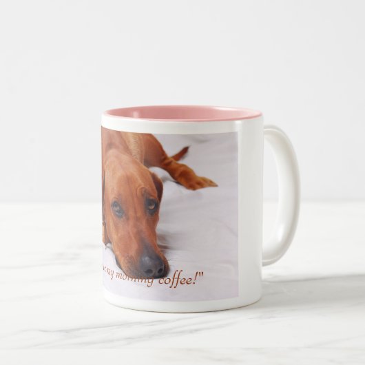 Rhodesian Ridgeback Kaffee-Tasse Zweifarbige Tasse (VorderseiteRechts)