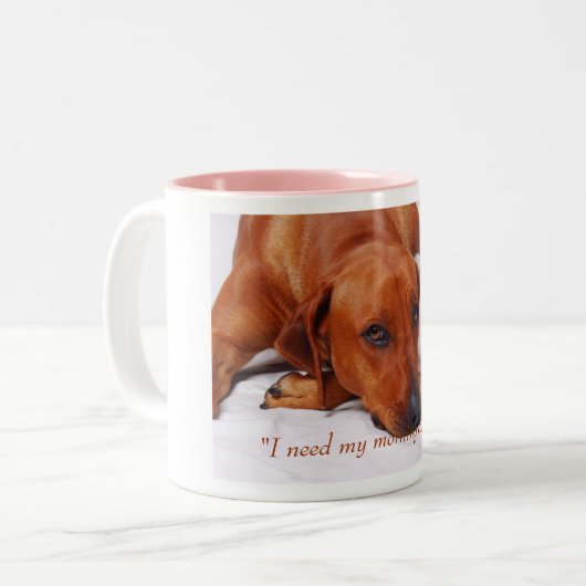 Rhodesian Ridgeback Kaffee-Tasse Zweifarbige Tasse (Vorderseite Links)