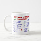 RHODESIAN RIDGEBACK KAFFEETASSE (Links)