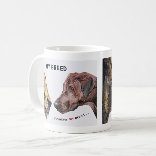 Rhodesian Ridgeback Kaffeetasse (Vorderseite Links)
