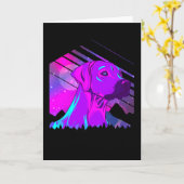 Rhodesian Ridgeback Karte (Gelbe Blume)