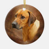 Rhodesian Ridgeback Keramikornament (Vorne)