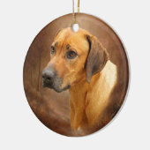Rhodesian Ridgeback Keramikornament (Links)