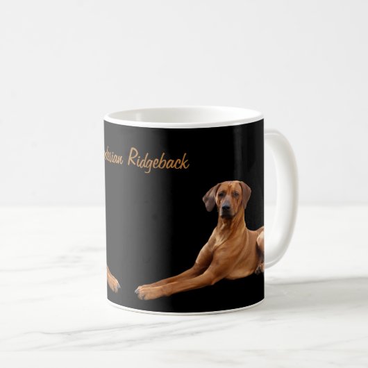 Rhodesian Ridgeback Koffie Mok Kaffeetasse (VorderseiteRechts)
