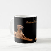 Rhodesian Ridgeback Koffie Mok Kaffeetasse (Vorderseite Links)
