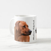 Rhodesian Ridgeback Koffie Mok Kaffeetasse (Vorderseite Links)